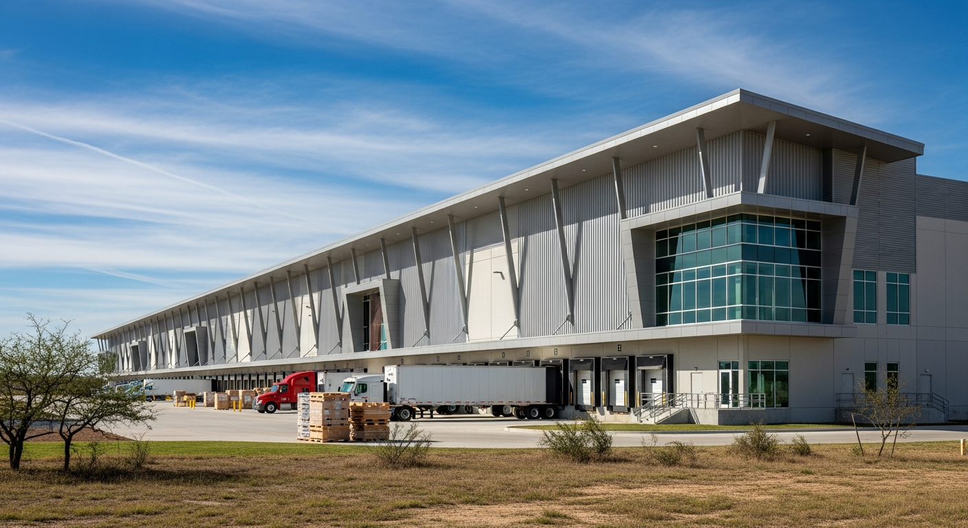 Logistics facility exterior